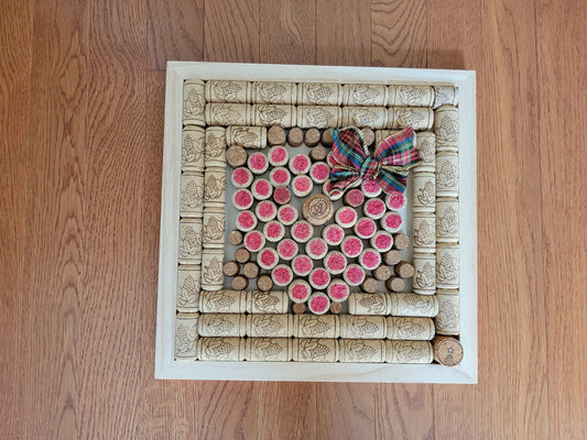 Wood Cork Wall Art-Heart!