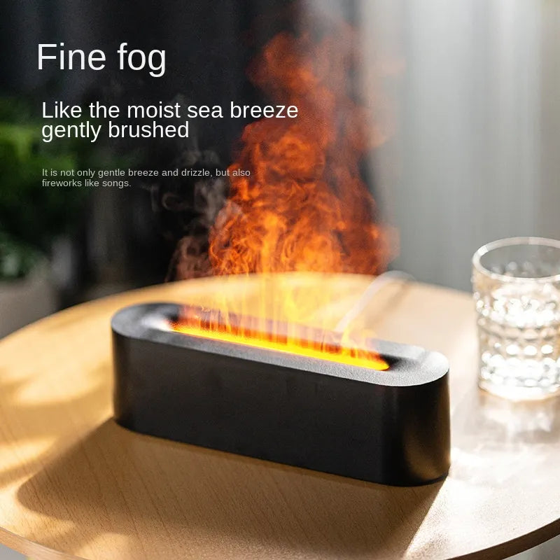 2023 NEW  Multicolor Room Flame Aroma Diffuser Humidifier