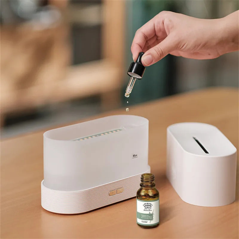 2024 New Flame Air Humidifier USB Aroma Diffuser