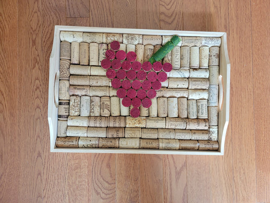 Wood Cork Wall Art-Grape