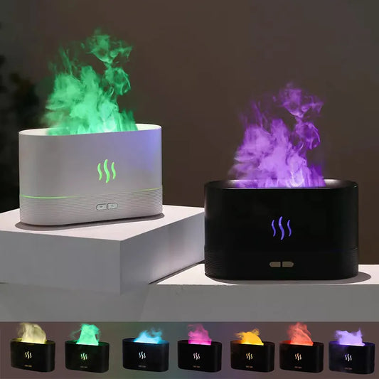 2024 New Flame Air Humidifier USB Aroma Diffuser