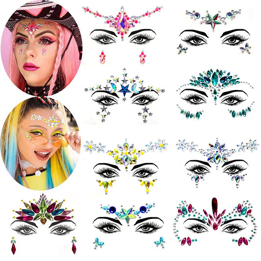 Attractive Face Tattoo Stickers